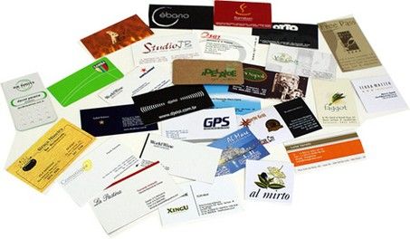 Cartão de Visita 4x0 cores